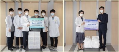 '코로나19 장기화' 극복을 위한 마스크, 방호복 전달