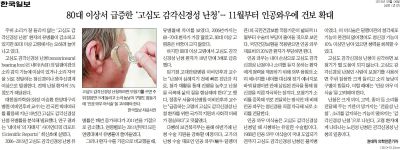 고도 난청’, 80대 이상 고령층에서만 증가