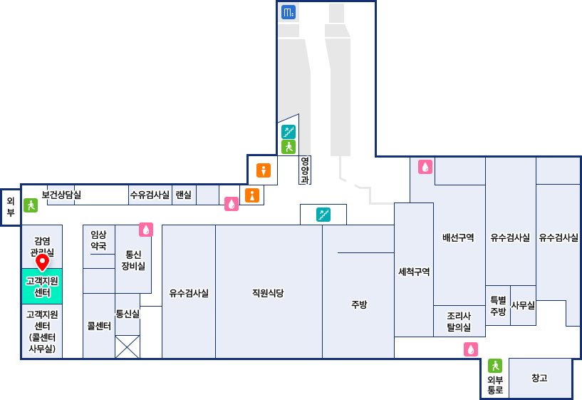 회송업무(본관 지하 1층)