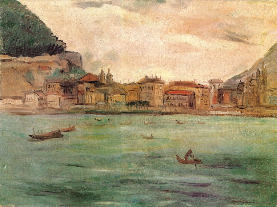 나혜석 작품, 스페인 해수욕장(1928)