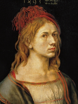 Albrecht Dürer_엉겅퀴를 든 화가의 초상_1493